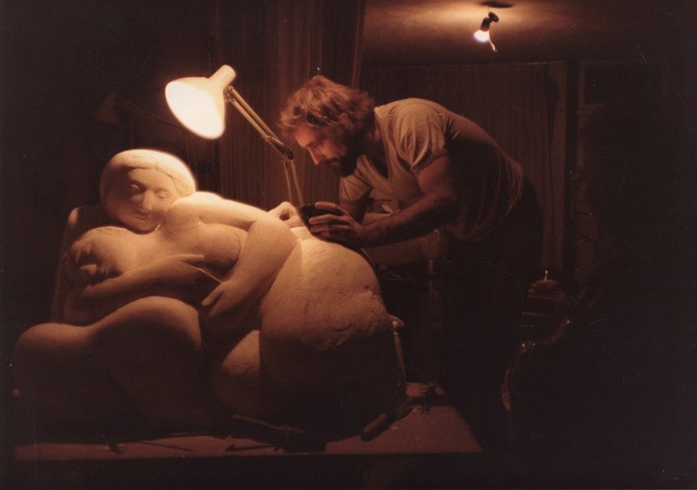 Eddy Gheress at work in his studio