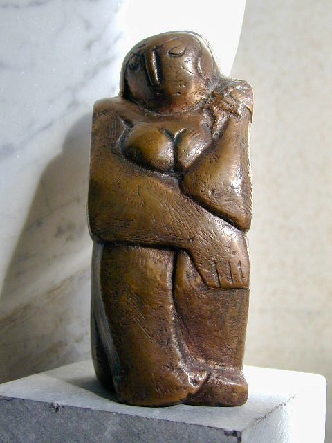 Standing woman — bronze