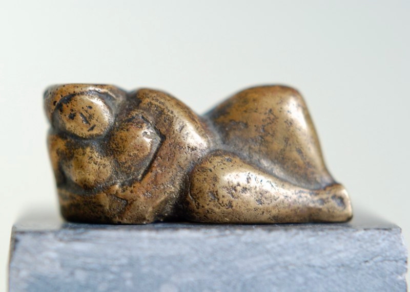 Reclining figure — bronze